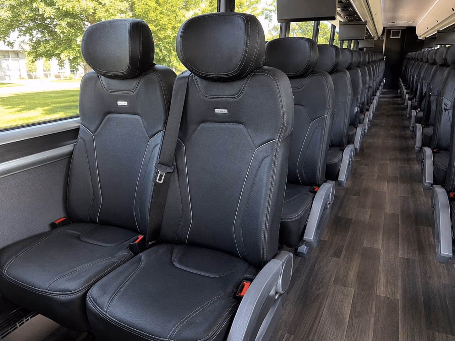 pueblo charter bus rental inside